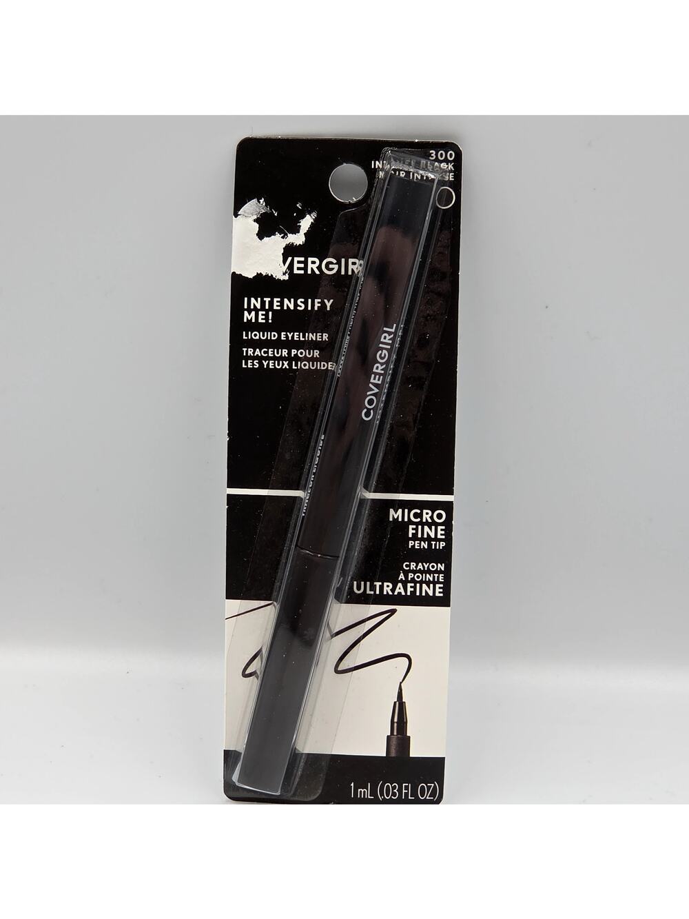 Covergirl Intensify Me Liquid Eyeliner Micro Fine Pen TIp 300 Intense Blk